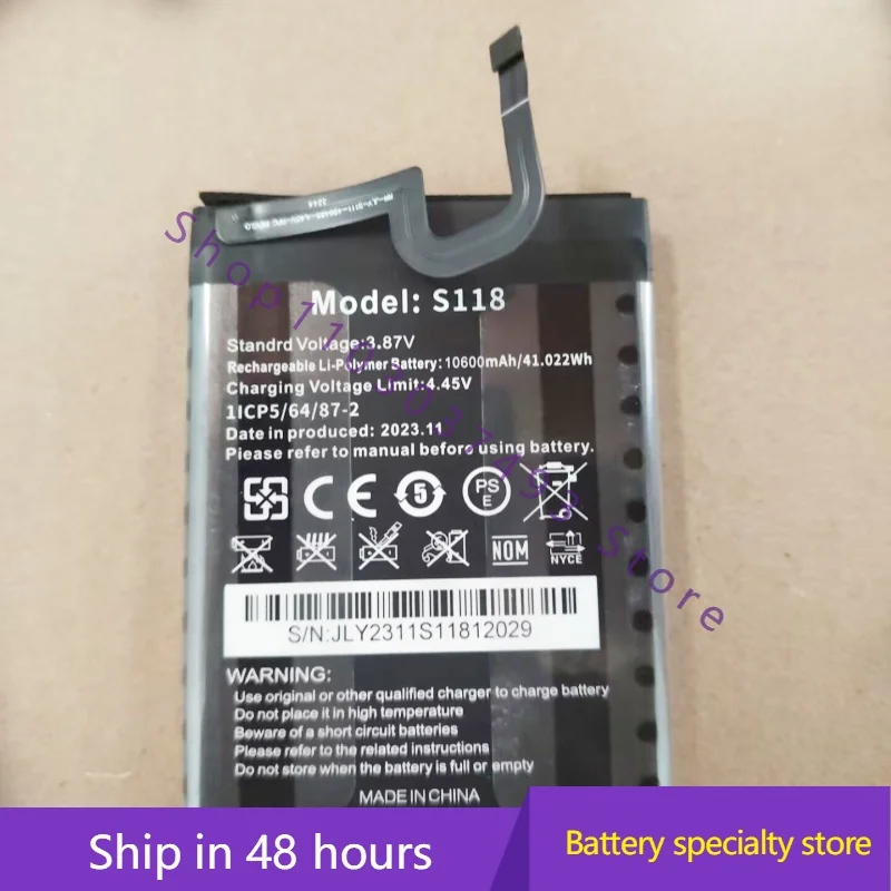 

Совершенно новый высококачественный совместимый аккумулятор для OUKITEL WP36/36Pro S118 10600 мАч аккумулятор мобильного телефона