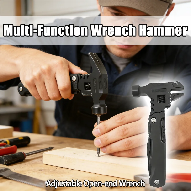 

Многофункциональный регулируемый разводной ключ-плоскогубцы, универсальный складной инструмент EDC