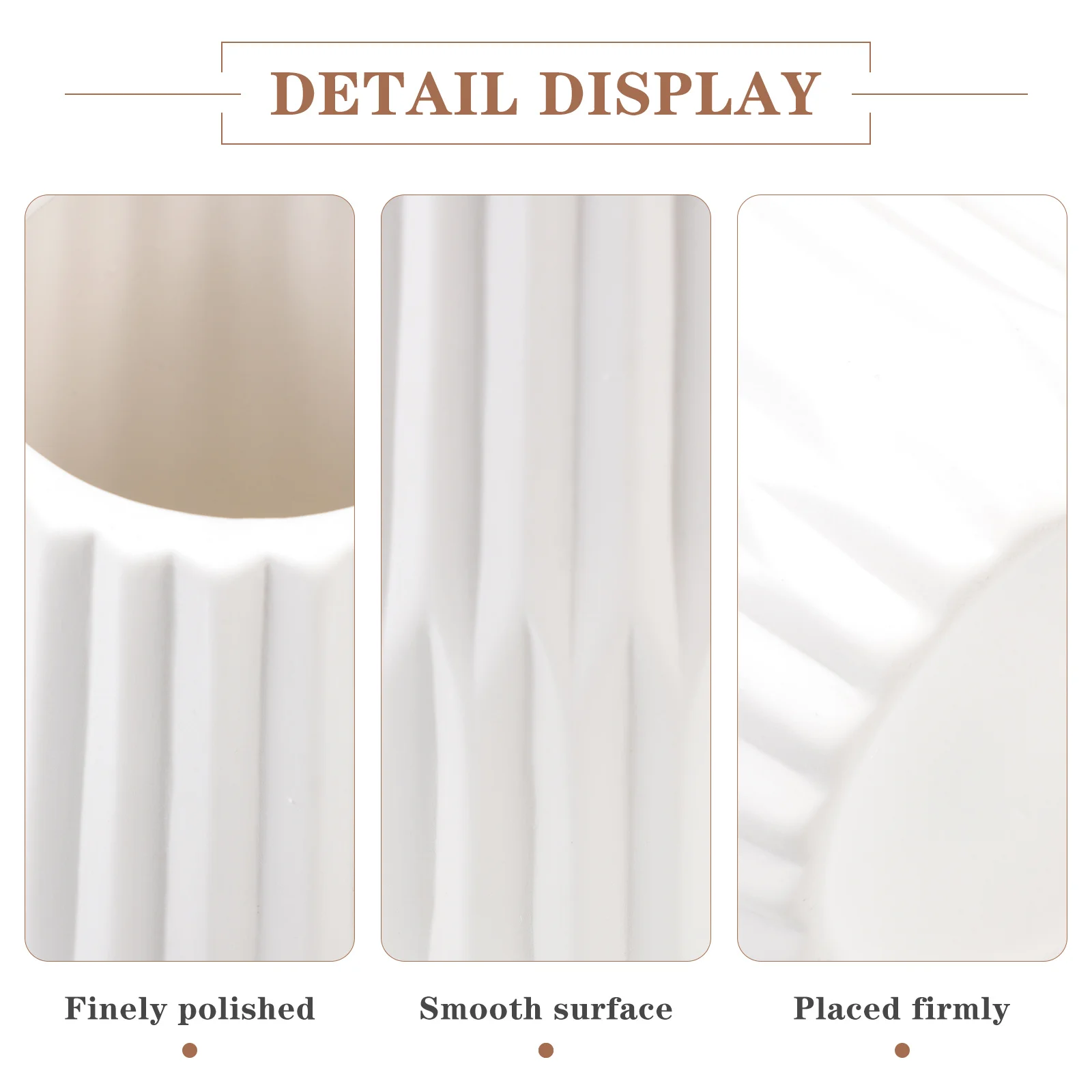 

1Pcs Ceramic Decorative Vase Simple Style Flower Arrangement Desktop Vase Ornament Flower Storage Holder Plant Container