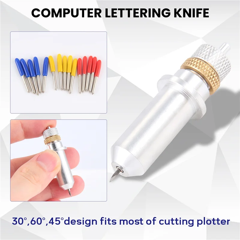

2025 Hot Style 17Pcs/Set 30/45/60 Degree For Roland Cutting Plotter Vinyl Cutter Blade+Holder Refine Redsail Cutter Plott