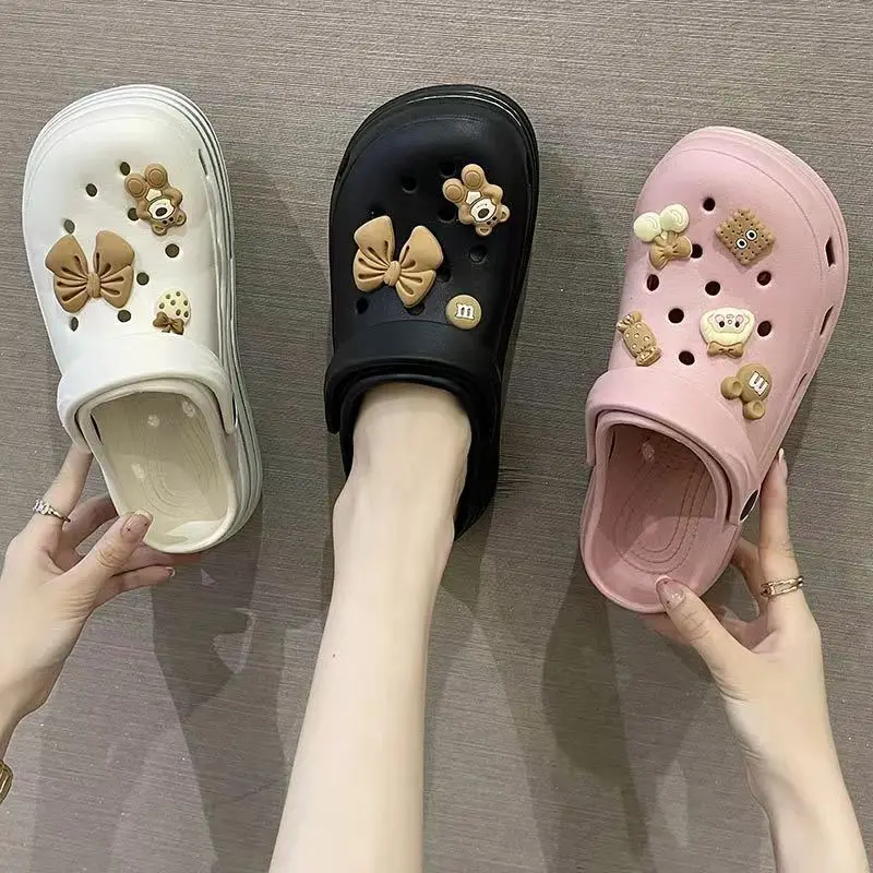 2024 Fashion Sandals Waterproof Slippers Women Shoes Summer Outdoor Slides Soft Sole Garden Shoes Indoor Nursing Clogs Sandals