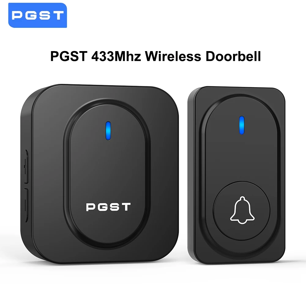 

Беспроводной дверной звонок PGST с LED-подсветкой, 36 мелодий, водонепроницаемый, для наружного использования, простая установка своими руками, сигнализация для дома