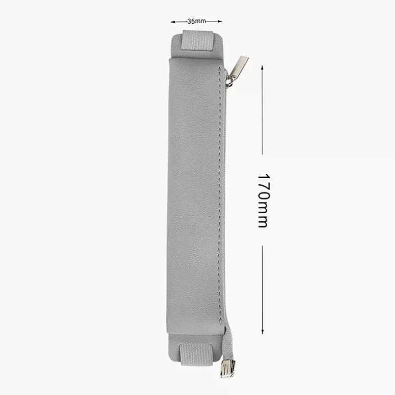 بو الجلود مشبك مرن مقلمة دفتر القلم حقيبة شاشة تعمل باللمس غطاء القلم #6