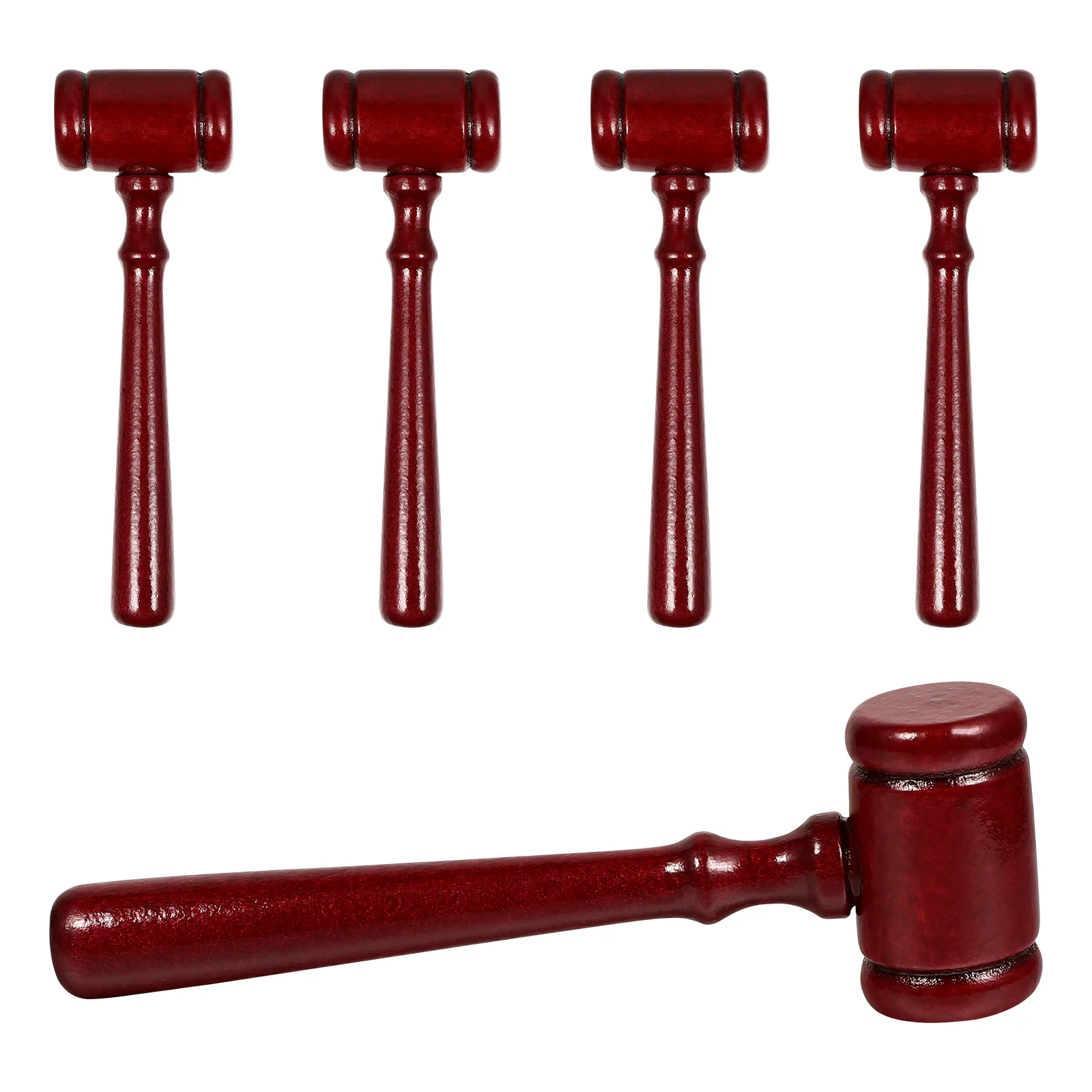 

5 Pcs Wooden Hammer Judge Gavel Toy Childrens Toys Children’s Small Auction