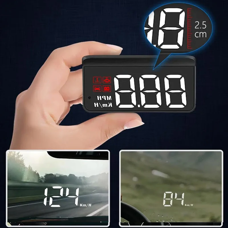 

M3 Auto OBD2 Проекционный дисплей Авто электроника HUD Дисплей проектора Цифровой KMH MPH Автомобильный спидометр Сигнализация температуры и напряжения