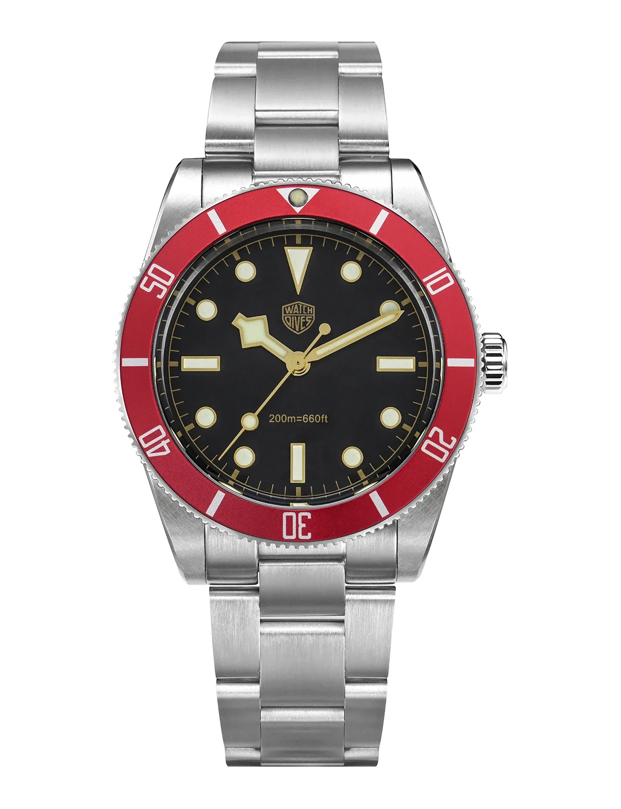 watchdives WD1969 Pro Orologi Subacquei VH31 Seconda Continua Al Quarzo 38mm Vetro Zaffiro Orologio Da Polso Di Lusso 200m Orologio Subacqueo Per Uomo