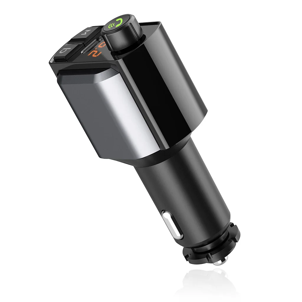 PD18W + QC3.0 + Bajo con un solo clic + Asistente de voz C69S Reproductor de MP3 Bluetooth para automóvil Cabello FM