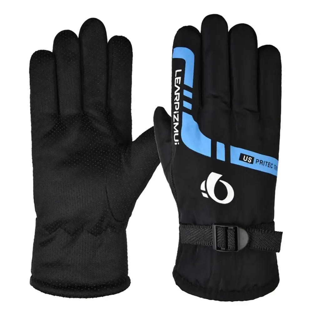 Осенне-зимние толстые кожаные перчатки из искусственной кожи с сенсорным экраном, пушистые теплые варежки, женские перчатки с сенсорным экраном