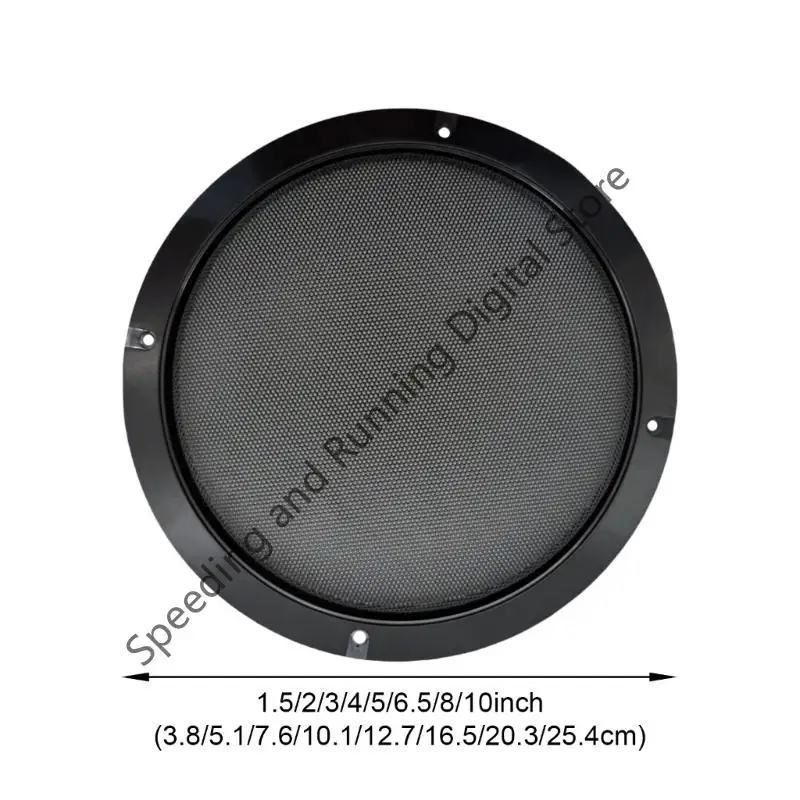 

1.5/2/3/4/5/6.5/8/10 Inches Black Metal Speaker Mesh Guard Easy Installation Design For DIY Repair And Home Theater Applications