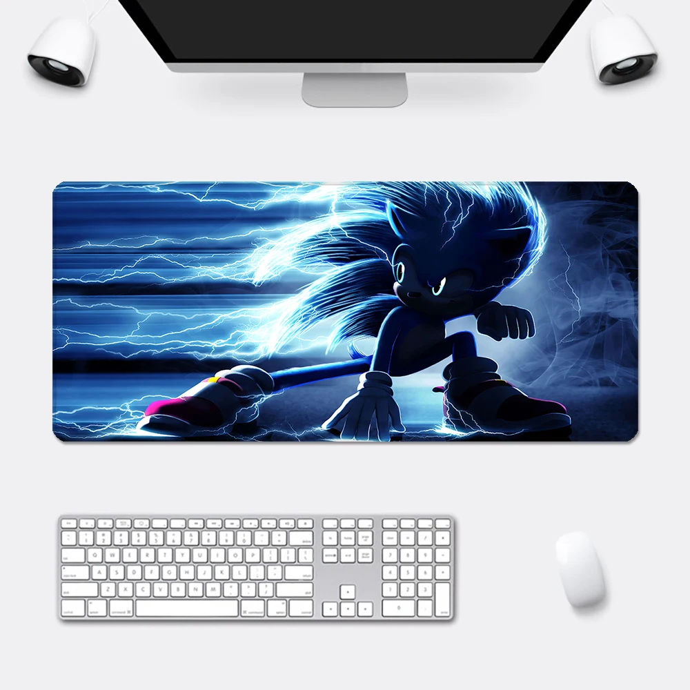 

Cartoon Mousepad HD Printing Computer Gamers Locking Edge Non-slip Mouse Pad XXL90x40cm Keyboard PC Sonics H-Hedgehogs Desk Pad