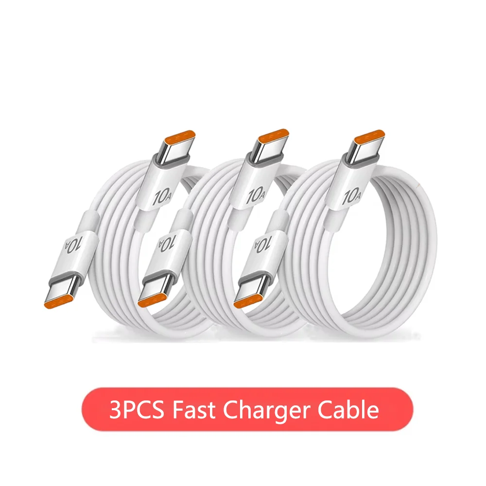NNBILI 3-1 Stücke 120 W 10A Schnelle Universal PD Dual Typ C Schnellladekabel Datenkabel für Samsung IPhone 15 16 HUAWEI Xiaomi