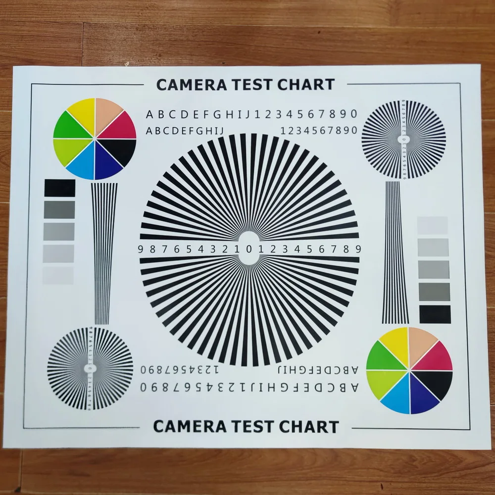 1M*0.75M CCTV Camera Test Chart For Camera Focusing Lens Debugging Test