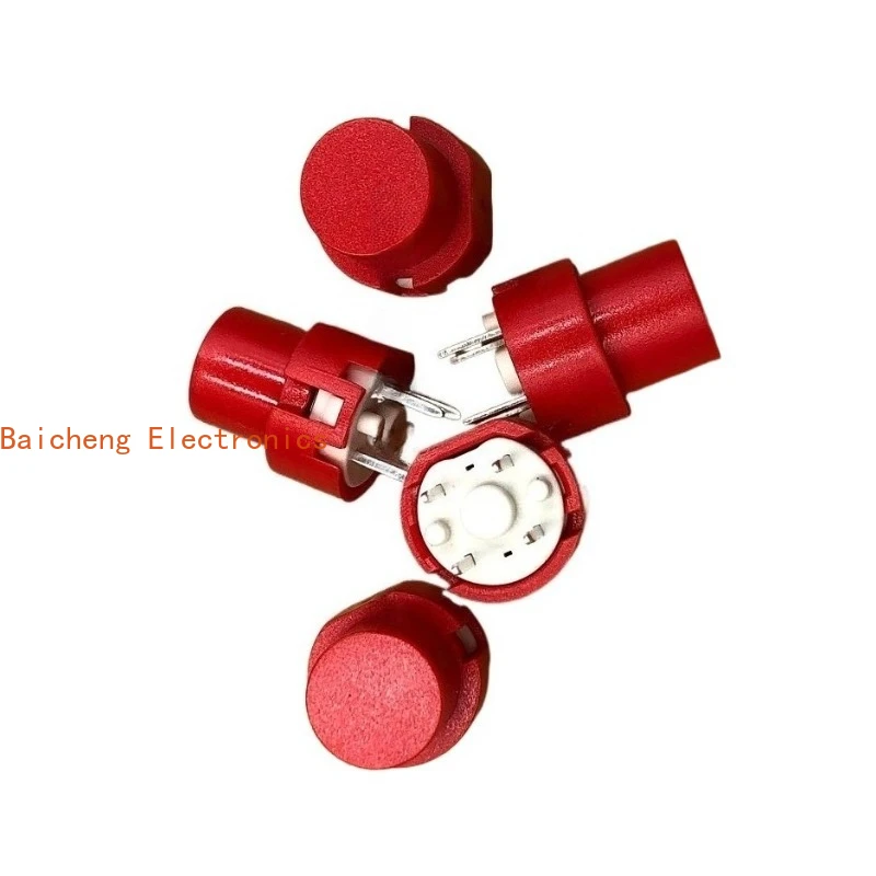 10PCS D6R40 F1 LFS red circular button reset touch button switch micro movement 4-pin