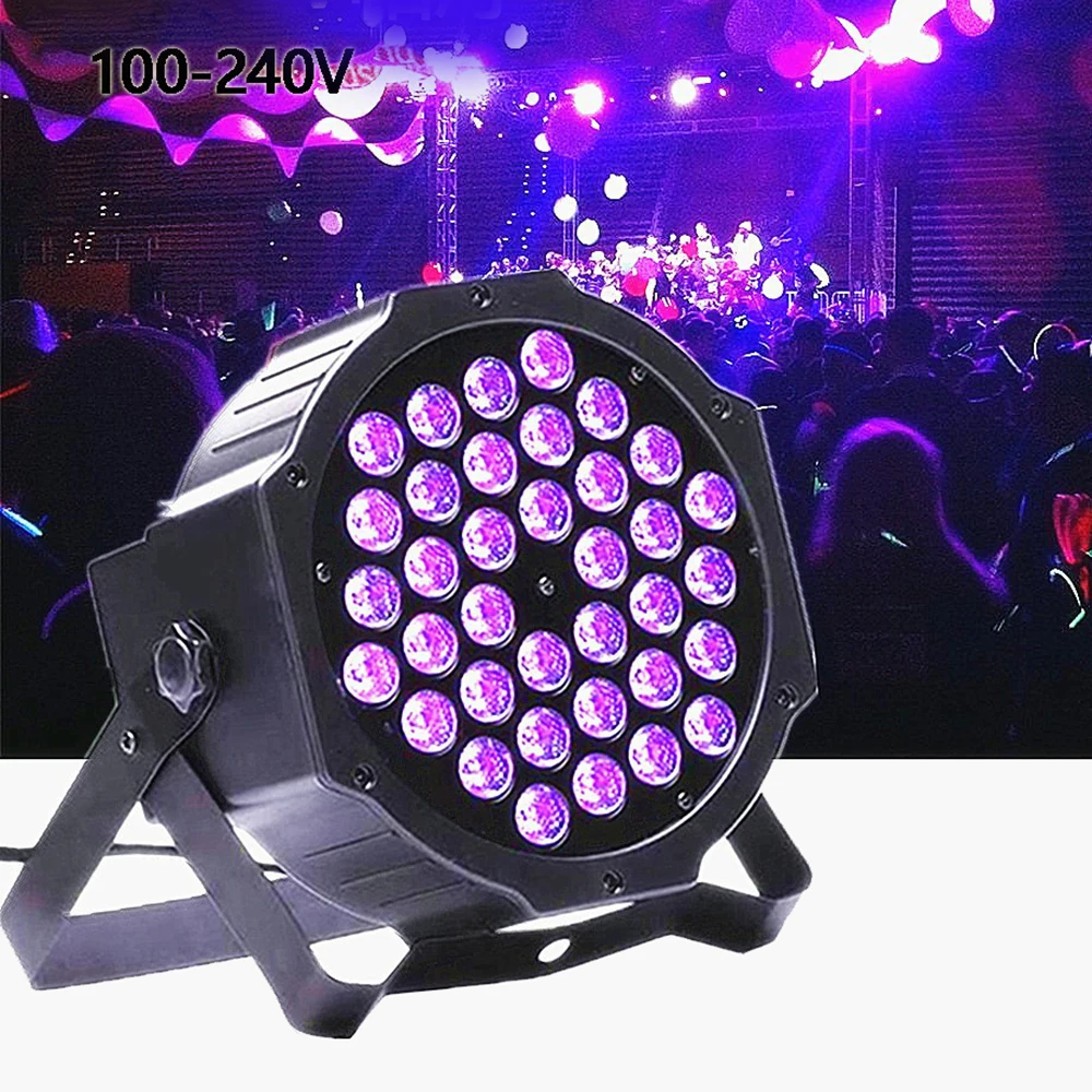 54LED UV Disco oświetlenie DJ Mini światła sceniczne ultrafioletowe stroboskop LED ściemnianie fioletowe projektor lampowy światło dla Pub imprezowy Club Holiday