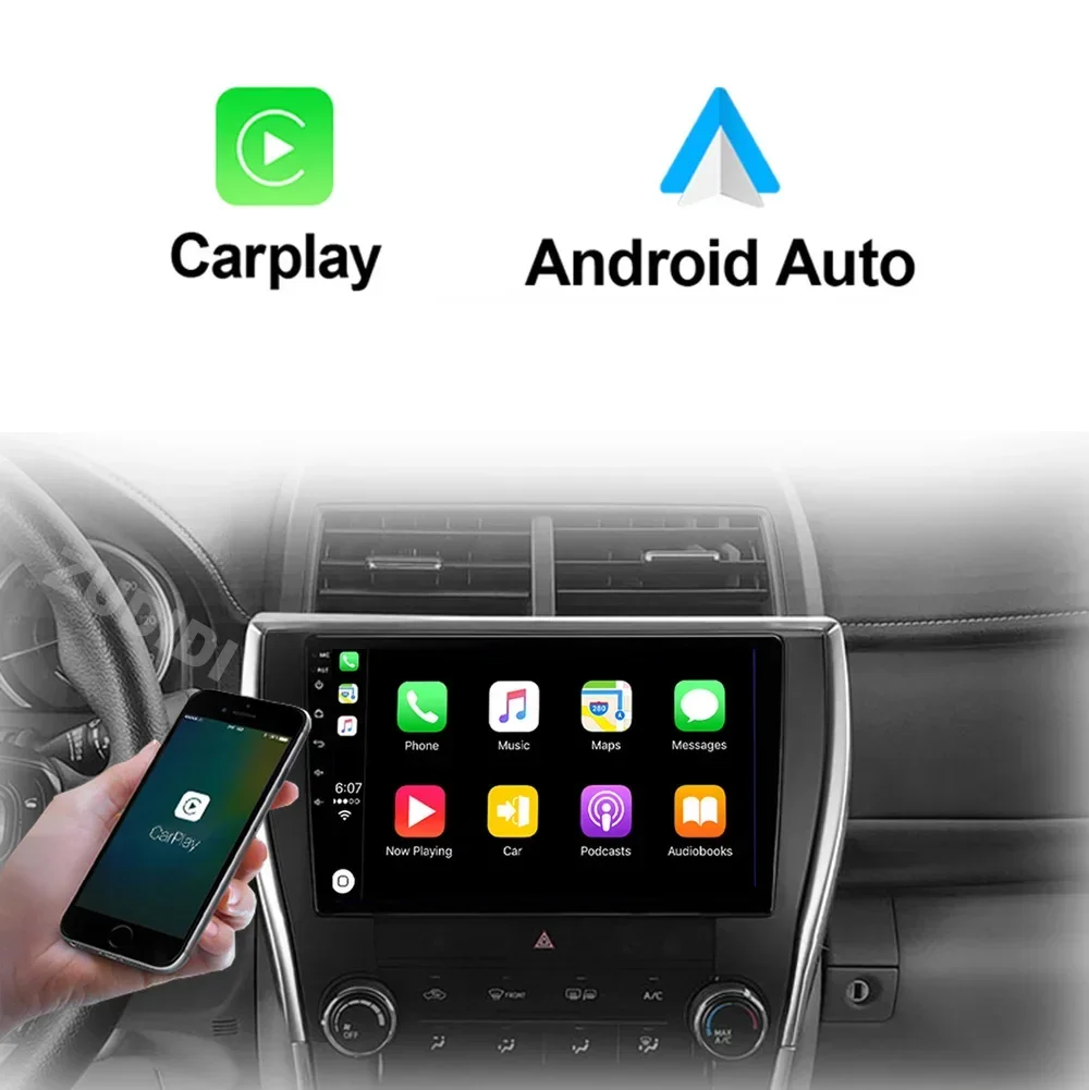 Android 13カーラジオ,メディアプレーヤー,ビデオ,GPSナビゲーション,2 DIN,CarPlay,RDS,トヨタカムリ車用 (2012-2017),米国版