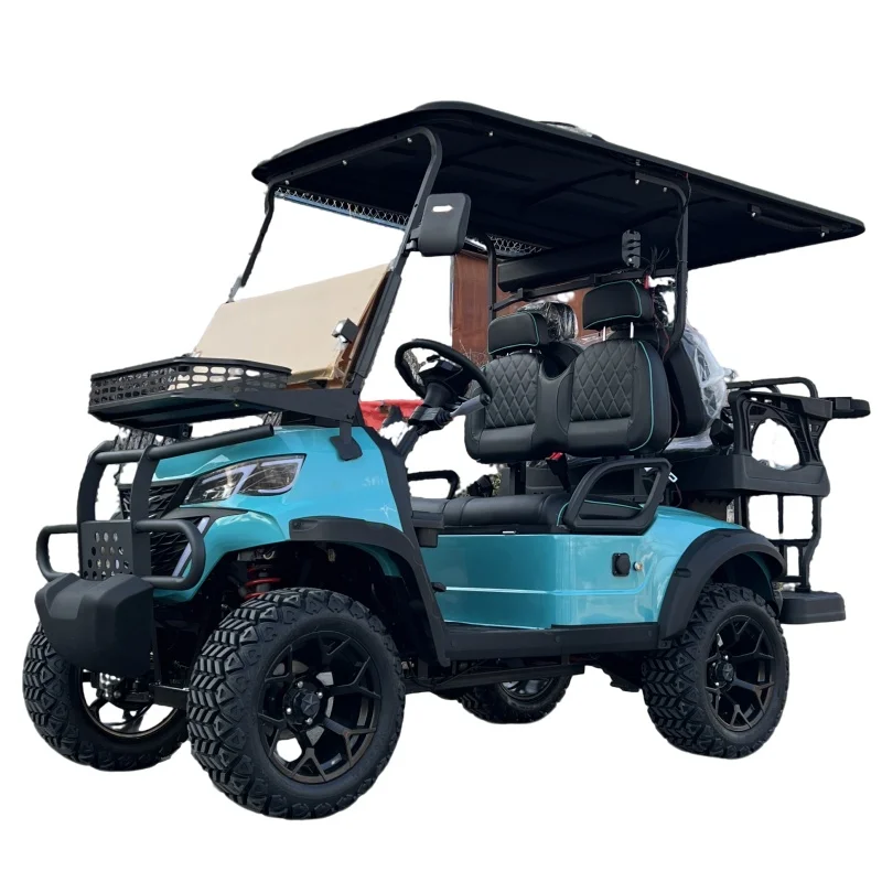 

New 2 4 6 Seat High Performance Electric Golf Cart 72V Lithium Battery Hunting and Sightseeing Club Car Scooter Golf Cart