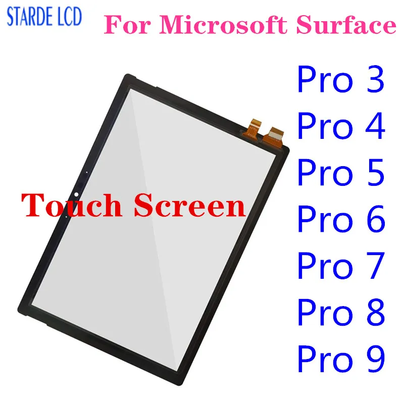 

Touch Screen For Microsoft Surface Pro 3 1631 Pro 4 1724 Pro 5 1796 Pro 6 Pro 7 1866 Pro 8 1983 Pro 9 2038 Touch Digitizer Glass