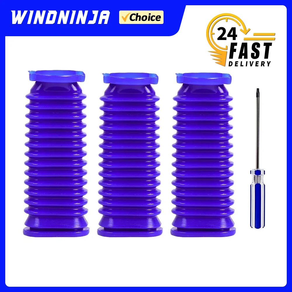 Unterer Kanalschlauch für Dyson V7 V8 V10 V11 Staubsauger, weiche Rolle, flexible, langlebige Gummischlauchdüse, blauer Schlauch, Ersatzteil