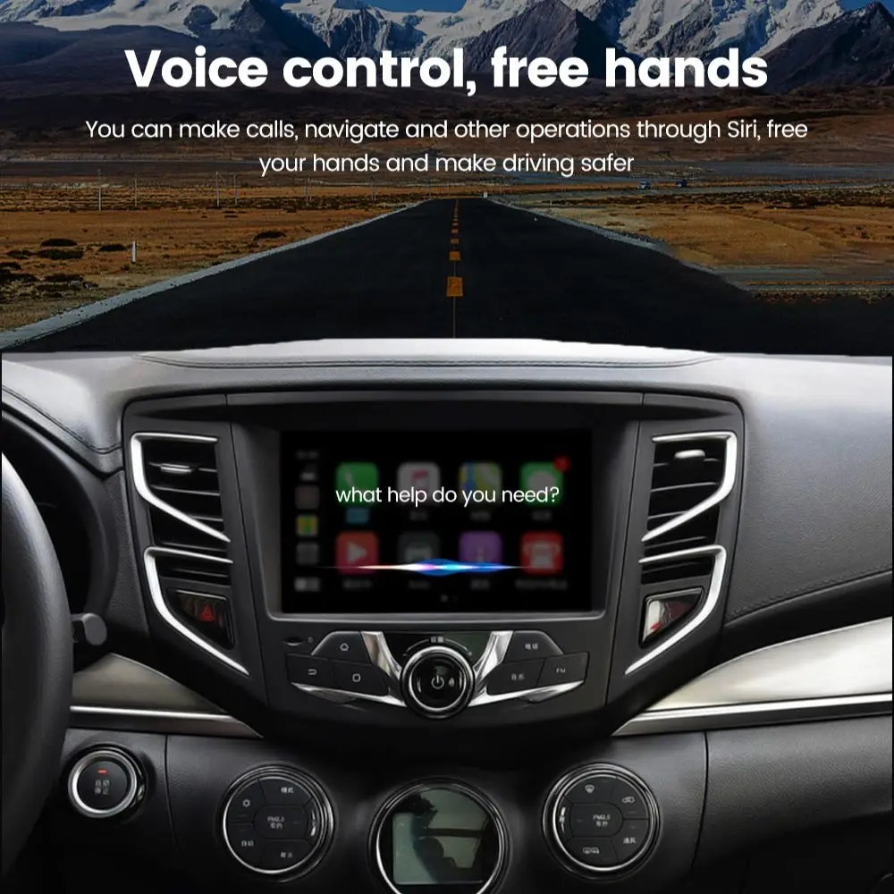 Binize اللاسلكية CarPlay دونغل و السلكية أندرويد السيارات CarPlay دونغل USB محول لتعديل أندرويد شاشة السيارة ميرورلينك