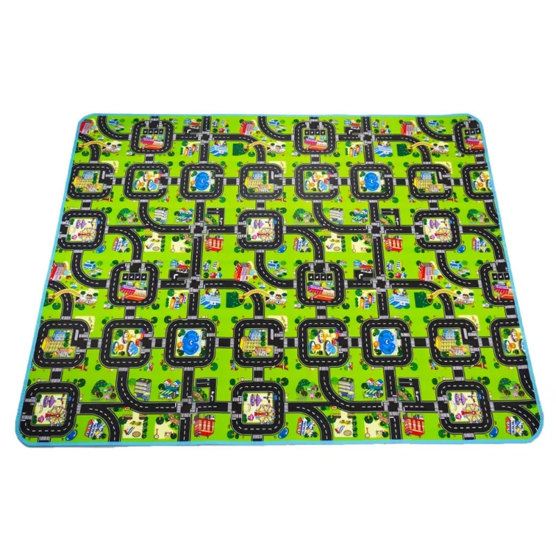 Tappetino da gioco per bambini tappeto per bambini giocattoli per pavimenti morbidi traffico stradale pavimento morbido decorazioni per la casa EVA puzzle in schiuma per bambini tappetino da gioco per bambini