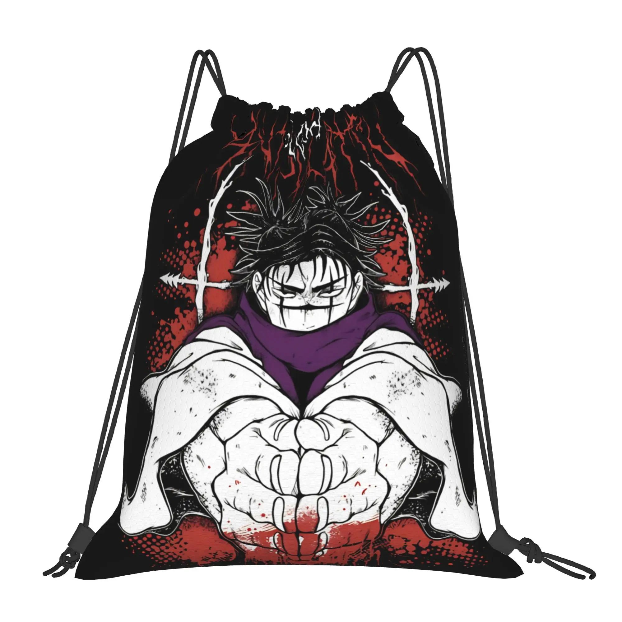 

1 pc Choso Cursed Blood Anime Jujutsu Kaisen Kawaii Drawstring Bags Gym Shoe Clothes Storage Multi-function Teen Portable