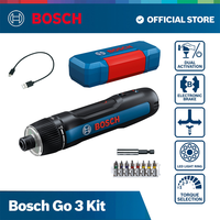 Bosch Go 3 Cordless Electric Screwdriver Kit Professional 3.6V Rechargeable Screwdriver Variable Speed Torque Mini Screwdriver