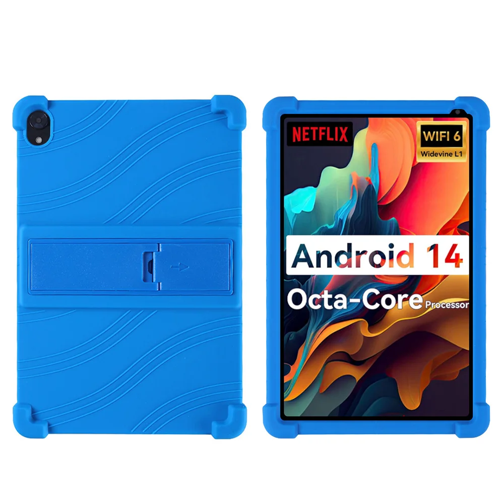 Dla tabletu Whitedeer C108 10,1 cala Android 14 odporna na wstrząsy obudowa Whitedeer 10 cali miękka silikonowa podstawka ochronna