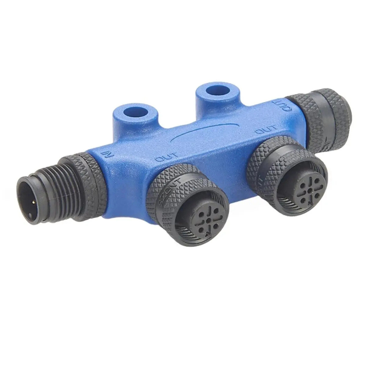 

Новый электронный 4-портовый 5-контактный резьбовой IP67 водонепроницаемый Т-образный разъем NMEA 2000 N2k для сети