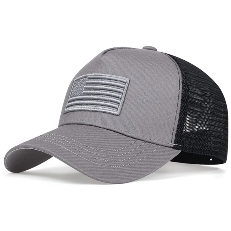 USA-Flagge Mesh-Baseballkappe Atmungsaktive Sommermütze für Männer und Frauen Taktische Hüte Unisex Hip-Hop-Kappen Outdoor-Sport Trucker-Hüte – Detail 10