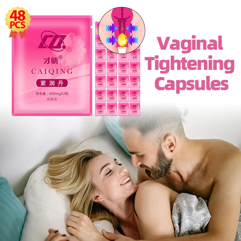 48 Capsules Vaginal Tightening Female Orgasm Gel Climax Tight Care Oil Vaginale Narrow Shrink Vagina Women Libido Enhancer