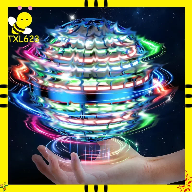 

AI Flying Orb Ball Galaxy Cosmic Globe Hand Drone Boomerang Hover Ball Luminous Fidget Spinning Toy for All Ages Birthday Gift