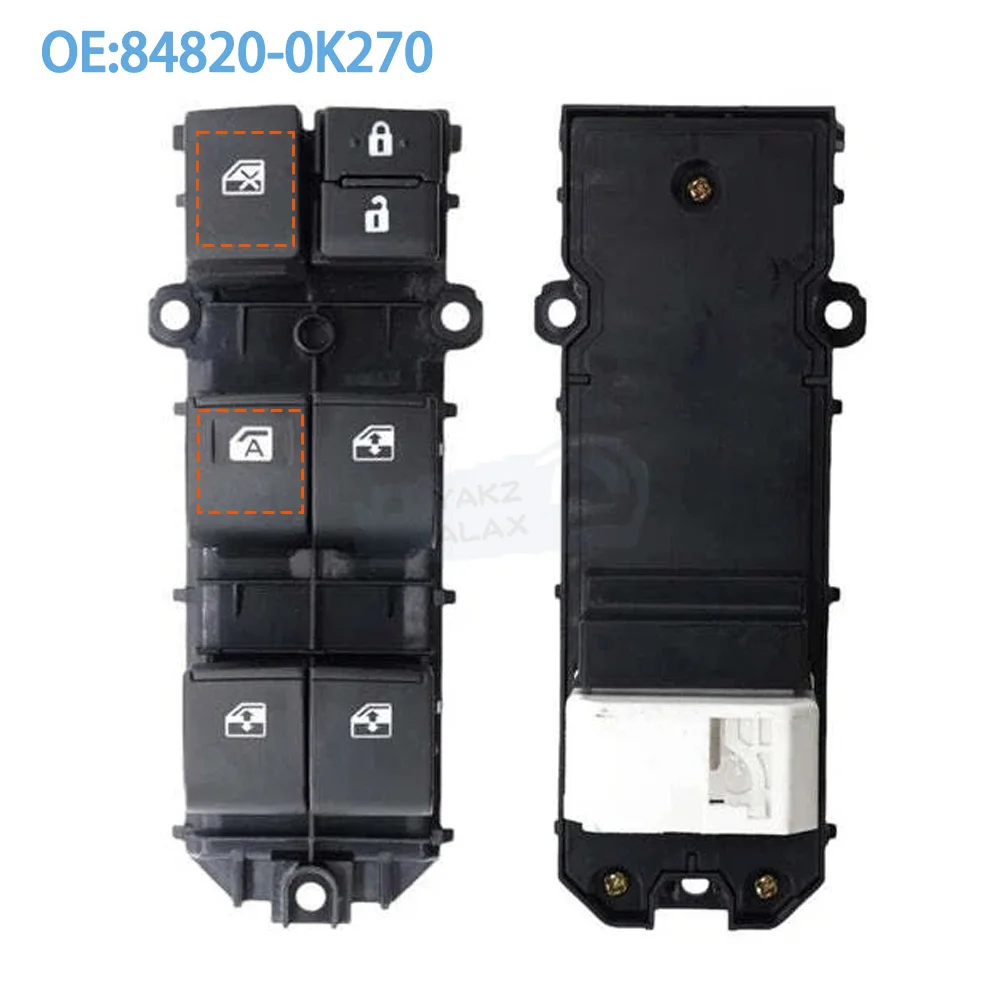 For Toyota Hilux VIII MK8 AN120 2015-2019 Master Window Control Switch Regulator Button 84820-0K270 84820-0K260 84040-0K010