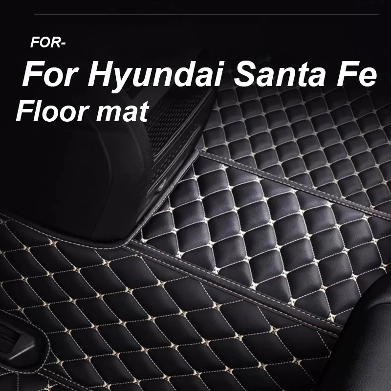 

LUXURY Car Floor Mats For Hyundai Santa Fe TM 2013~2018 5seat Waterproof Pads Car Mat Floors Alfombra Para Auto Car Accessories