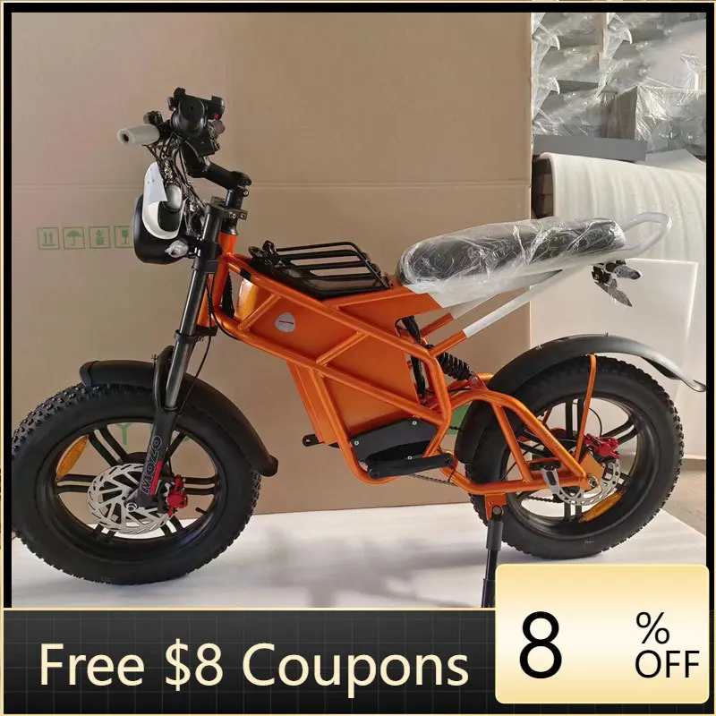 

STLF YIDI New Design D74 Fat Tire Electric Bike 20Inch 48V 1500W Dual Motor Folding Electronic Vehicle,Big Wheel Electric Bicycl
