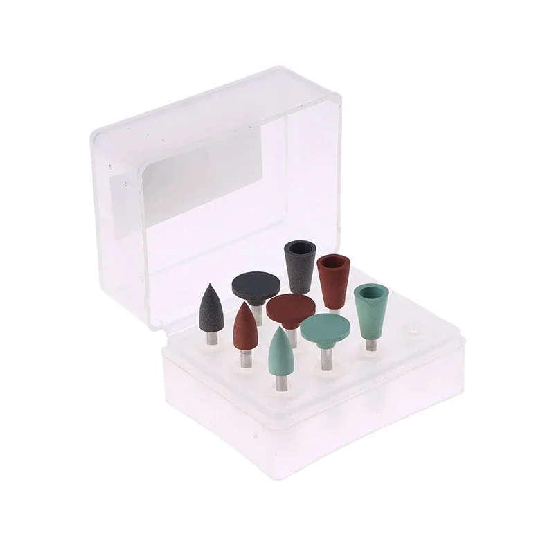 

9/12Pcs/Set Dental Silicone Polishing Grinding Heads Teeth Polisher For Low-speed Handpiece Dental Polishing Materials