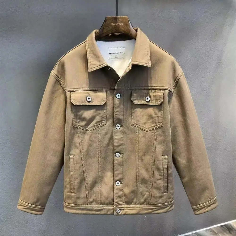 

Мужская джинсовая одежда Waed Jaet, весенне-осенняя износостойкая рабочая одежда Dir Street Jaet Fall Haome, высококачественный топ