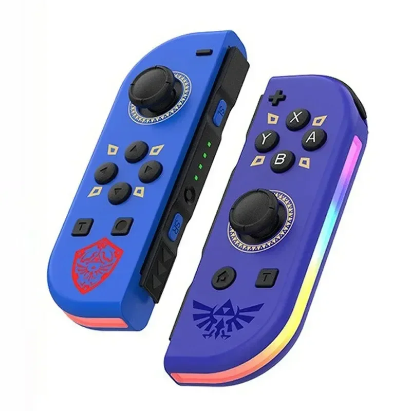 RGB LED Switch Joypad for Nintendo Switch Oled Lite L/R Joy Controller with Dual Vibration Cons Gamepad For PC YUZU Joystick