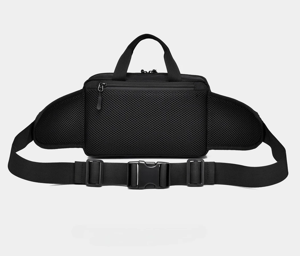 New Men's Sports Waist Bag, Waterproof Mobile Phone Crossbody Bag, Outdoor Tactical Crossbody Chest Bag, Single Shoulder Bag