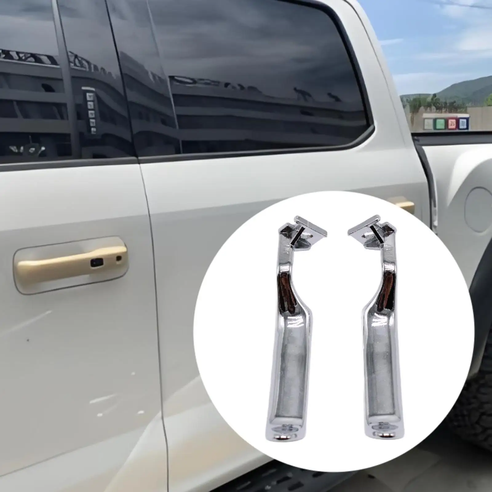 

Inside Door Handles Driver Passenger Side Comfortable Handling Decorative Elegant Vehicle Spare Parts for F150 F350 F250