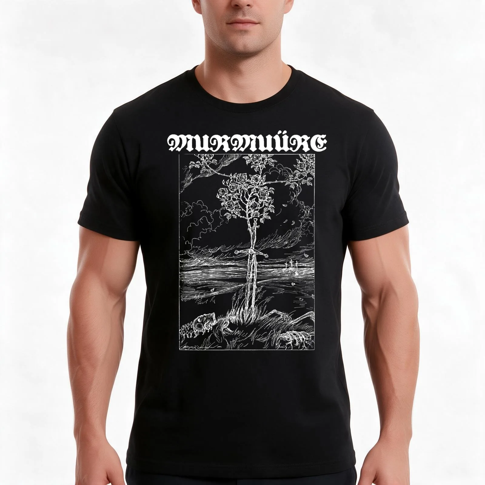 Murmuüre- Edmund Sullivan T-Shirt Summer Casual Cotton Tee Oversized Streetwear Tops Vintage Graphic Print Unisex Men Women