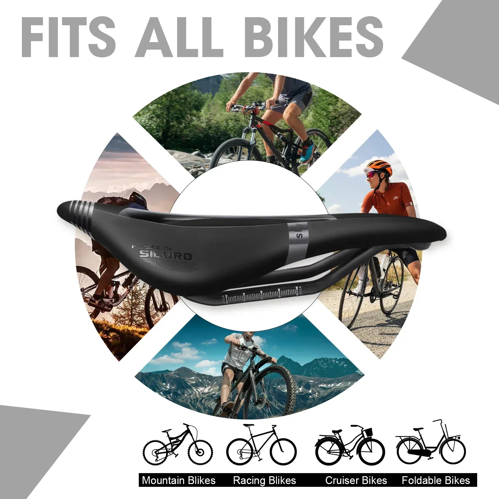 MTB Carbon Saddle Ultralight 130g Hollow Breathable Bicycle Saddle 255x145mm Comfortable Bike Seat Cushion Cycling Parts