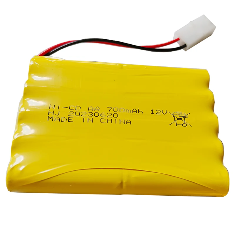 

High Quality 100% New 12V Ni-CD AA 700mAh NiCD Rechargeable Battery For RC Toy Car Tanks Trains Robot Boat Gun, Etc