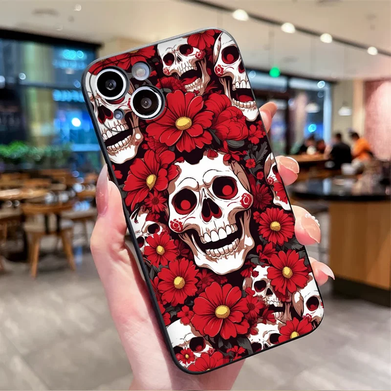 Gothic Vampire Skull Head Flow - Phone Cases Oppo ulasan dan harga