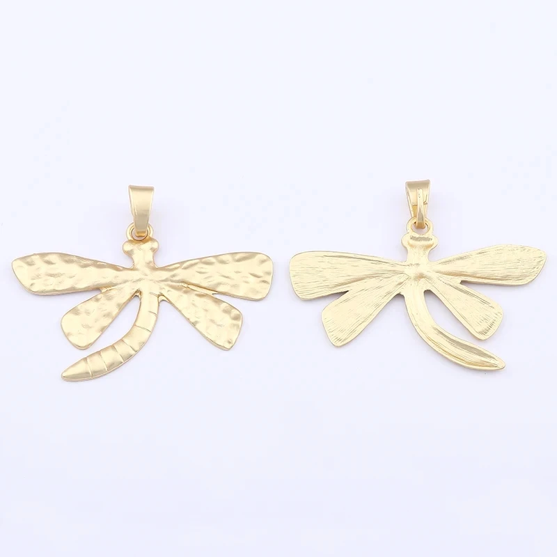 1 x Matt Gold Color Bohemia Large Dragonfly Charms Pendants for DIY Necklace Jewelry Making Findings 68x66mm