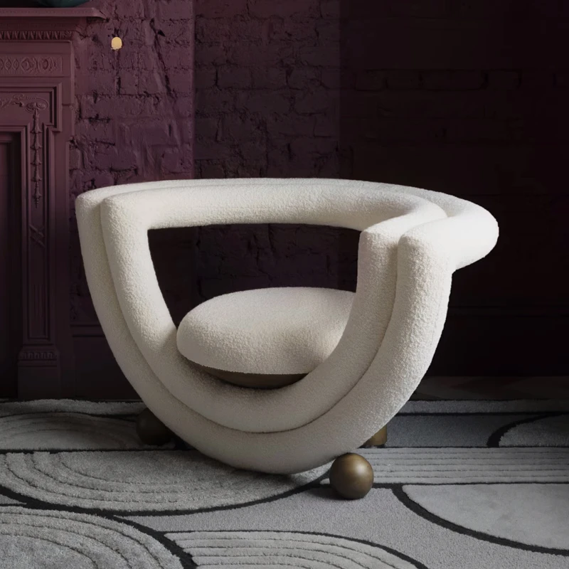 

Nordic Luxury Living Room Chair Bedroom Sofa Italian Leisure Single Chair Chaise Lounges Accent Fauteuil Salon Furniture Home