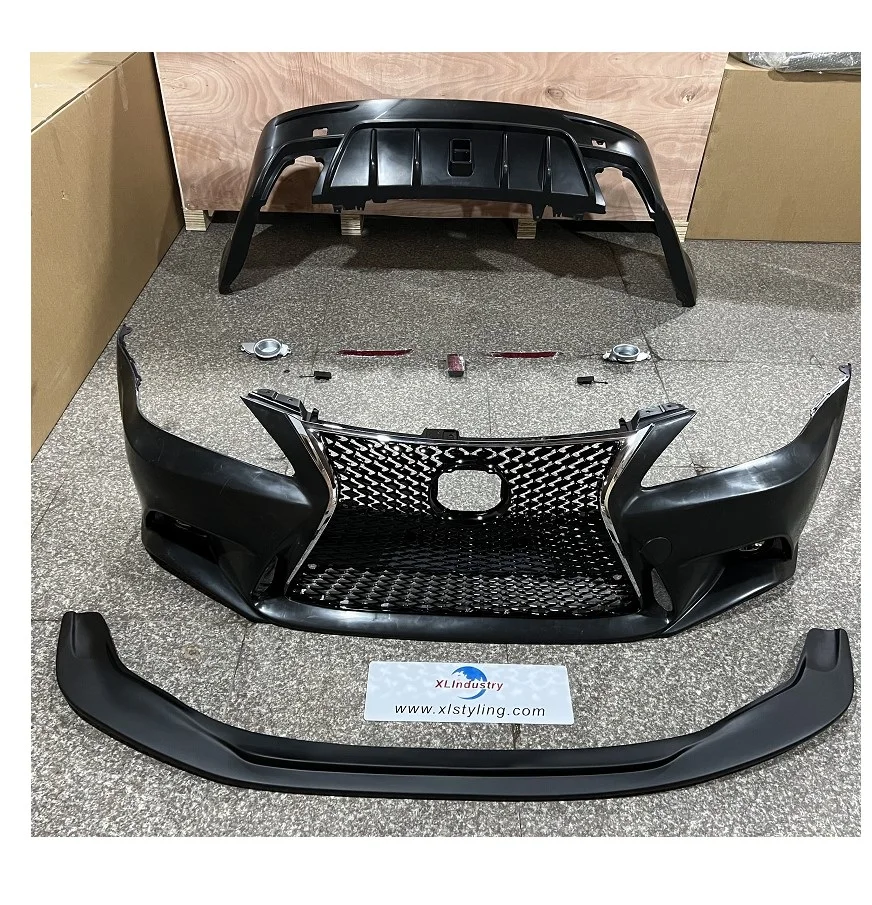 Factory price PP Car Body kits F-sport Style IS250 Front Bumper With Grille For Lexus Is250 2006-2012 update to 2014 facelift