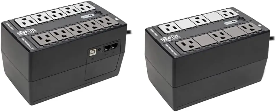 Desktop Battery Back Up, 8 Outlet, 300W 120V Standby, Ultra-Compact & 350VA Standby UPS, 6 Outlets, 210W, 1