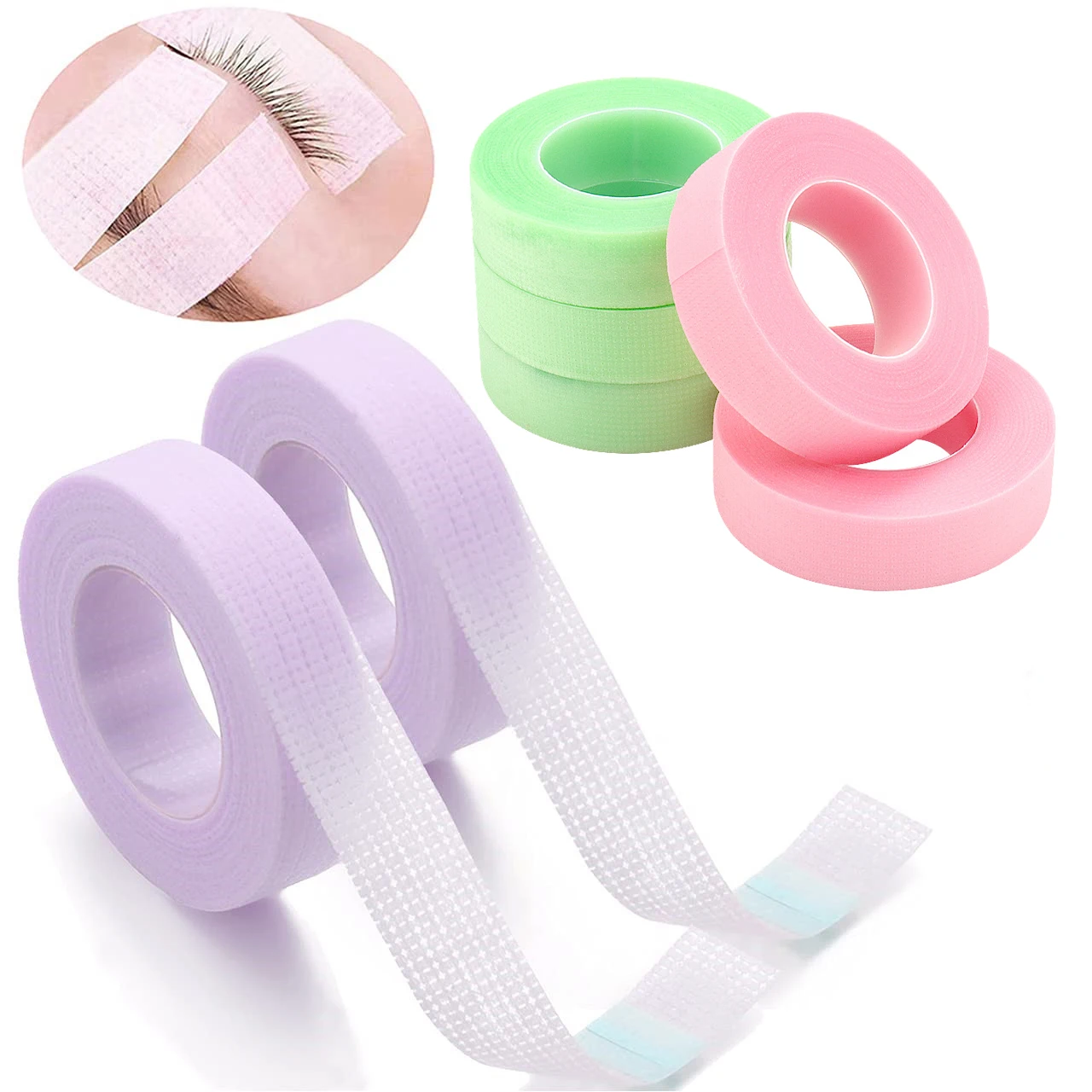 5/10pcs Micropore Eyelash Tape Lash Extension Supplies Makeup Tools Wholesale Lashes Accessories Makeup Tools Lash Lifting Tape