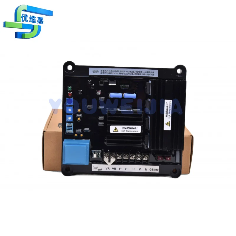 

AVR GB190 Brush Generator Automatic Voltage Regulator 20A Full Wave Excitation Stabilizer Module AC 220V 380V Universal Xeon Kit