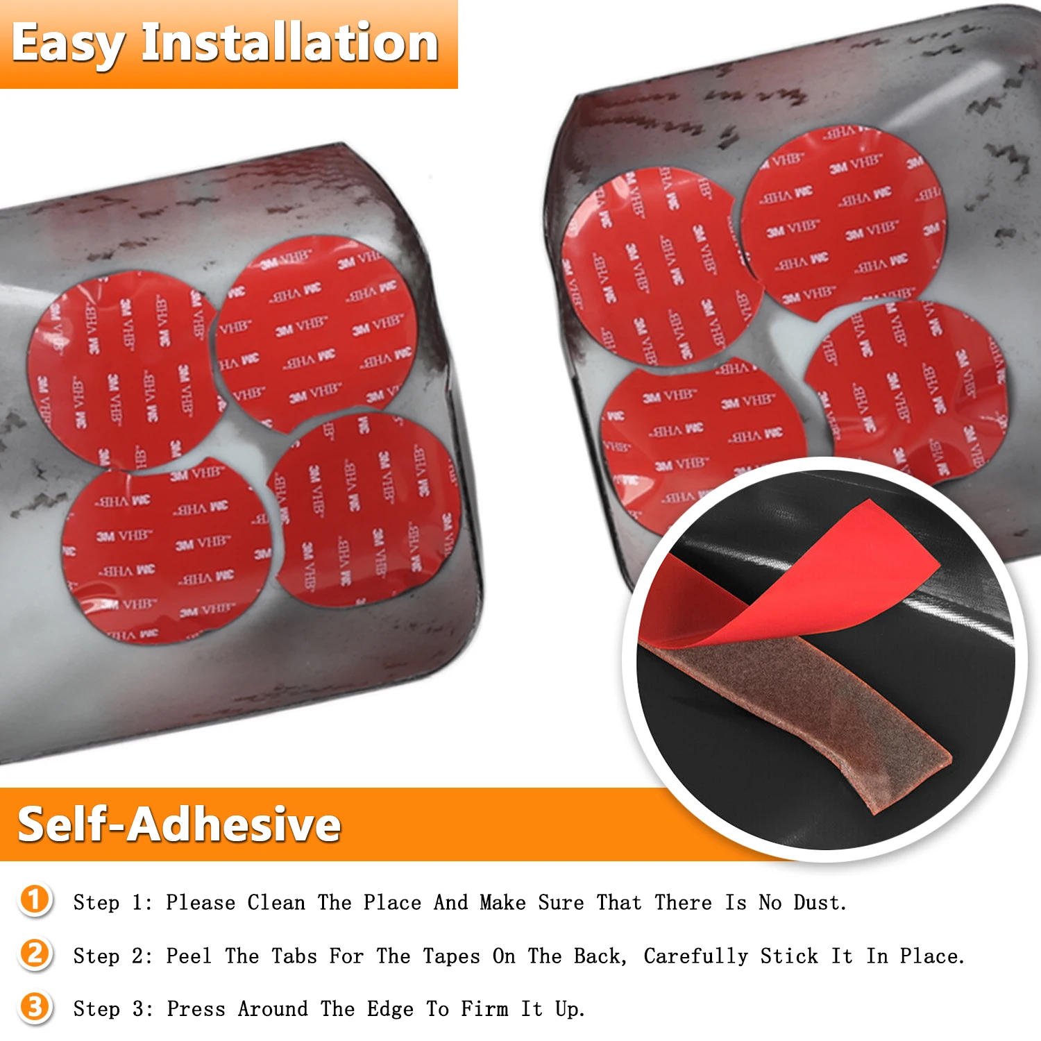 سيارة مرآة الرؤية الخلفية قذيفة الديكور غطاء الكسوة ملصقات ل جيب رانجلر JL المصارع JT 2018-2023 2024 الملحقات الخارجية #3